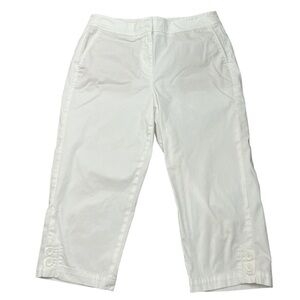 Talbots Women’s Size 10 White Pedal Pushers